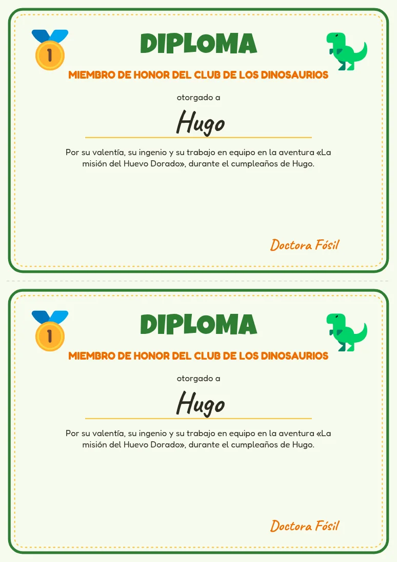Diploma personalizado