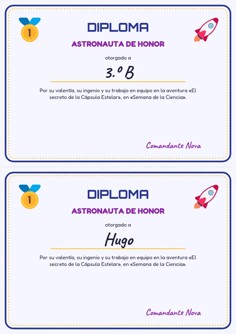 Diploma personalizado